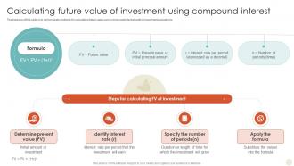 Calculating Future Value Of Investment Using Compound Interest Time Value Of Money Guide For Financial Fin SS