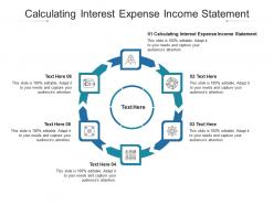 Calculating interest expense income statement ppt powerpoint presentation portfolio vector cpb