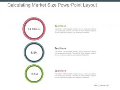 Calculating Market Size Powerpoint Layout