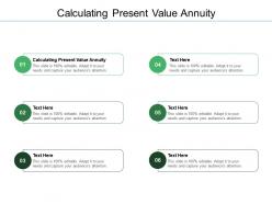 Calculating present value annuity ppt powerpoint presentation summary example introduction cpb