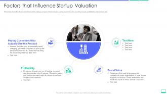 Calculating the value of a startup company factors that influence startup valuation