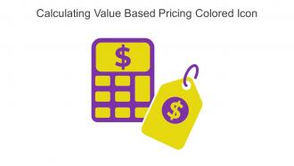 Calculating Value Based Pricing Colored Icon In Powerpoint Pptx Png And Editable Eps Format