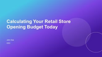 Calculating Your Retail Store Opening Budget Today PPT Mockup AT