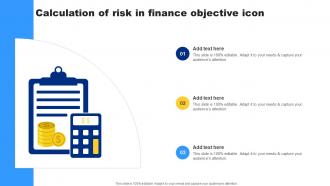 Calculation Of Risk In Finance Objective Icon
