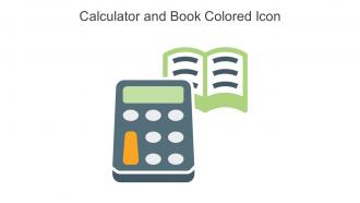 Calculator And Book Colored Icon In Powerpoint Pptx Png And Editable Eps Format