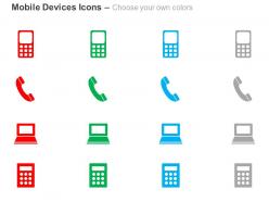 Calculator computer mobile device technology ppt icons graphics