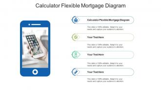 Calculator flexible mortgage diagram ppt powerpoint presentation portfolio graphics example cpb