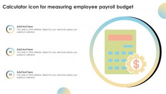 Calculator Icon For Measuring Employee Payroll Budget