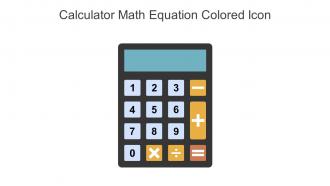 Calculator Math Equation Colored Icon In Powerpoint Pptx Png And Editable Eps Format