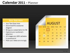 Calendar 2011 planner powerpoint presentation slides db