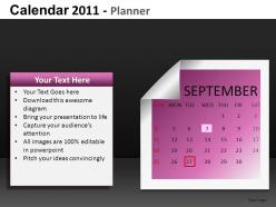 Calendar 2011 planner powerpoint presentation slides db