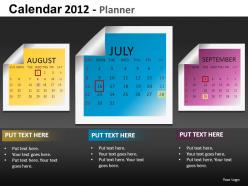 Calendar 2012 planner powerpoint presentation slides db
