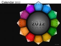 Calendar 2012 powerpoint presentation slides db