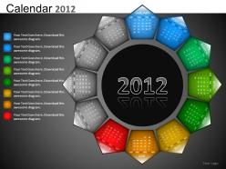 Calendar 2012 powerpoint presentation slides db