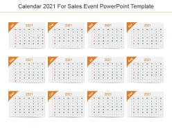 Calendar 2021 For Sales Event Powerpoint Template