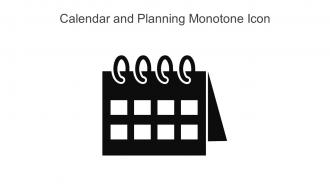 Calendar And Planning Monotone Icon In Powerpoint Pptx Png And Editable Eps Format