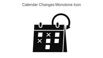 Calendar Changes Monotone Icon In Powerpoint Pptx Png And Editable Eps Format