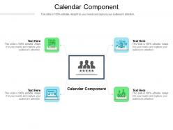 Calendar component ppt powerpoint presentation inspiration influencers cpb