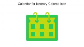 Calendar For Itinerary Colored Icon In Powerpoint Pptx Png And Editable Eps Format