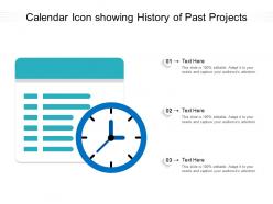 Calendar Icon Showing History Of Past Projects