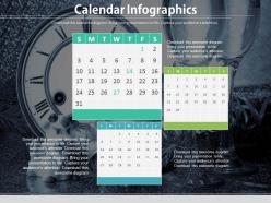 Calendar infographics for data verification powerpoint slides