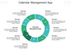 Calendar management app ppt powerpoint presentation pictures layouts cpb