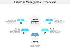 Calendar management experience ppt powerpoint presentation gallery aids cpb