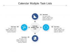 Calendar multiple task lists ppt powerpoint presentation gallery slideshow cpb