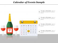 Calendar Of Events Sample
