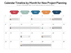 Calendar Timeline By Month For New Project Planning