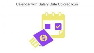 Calendar With Salary Date Colored Icon In Powerpoint Pptx Png And Editable Eps Format