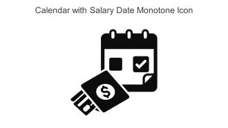 Calendar With Salary Date Monotone Icon In Powerpoint Pptx Png And Editable Eps Format