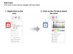 Calender pie chart calculator search ppt icons graphics