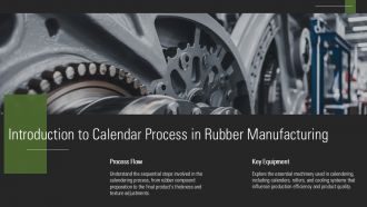 Calendering Process For Rubber Manufacturing PPT Graphics ACP Designed Downloadable