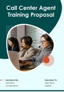 Call Center Agent Training Proposal Report Sample Example Document