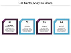 Call center analytics cases ppt powerpoint presentation portfolio backgrounds cpb