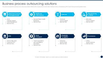Call Center Company Profile Business Process Outsourcing Solutions