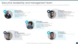 Call Center Company Profile Executive Leadership And Management Team