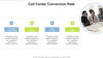 Call Center Conversion Rate In Powerpoint And Google Slides Cpb