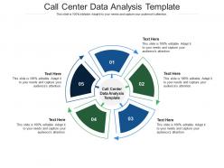 Call center data analysis template ppt powerpoint presentation deck cpb