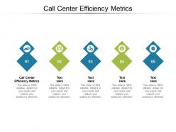 Call center efficiency metrics ppt powerpoint presentation pictures portfolio cpb