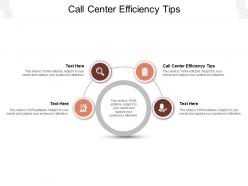Call center efficiency tips ppt powerpoint presentation summary slides cpb