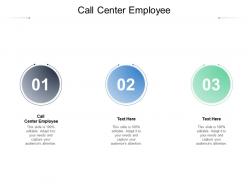 Call center employee ppt powerpoint presentation file diagrams cpb