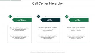 Call Center Hierarchy In Powerpoint And Google Slides Cpb