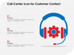 Call center icon for customer contact