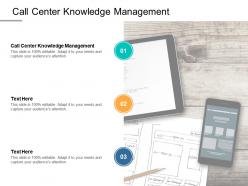 Call center knowledge management ppt powerpoint presentation summary show cpb