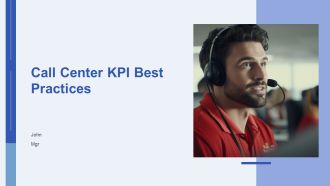 Call Center KPI Best Practices PPT Sample AT
