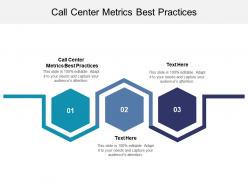 Call center metrics best practices ppt powerpoint presentation gallery layout ideas cpb