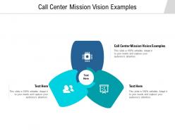 Call center mission vision examples ppt powerpoint presentation summary picture cpb