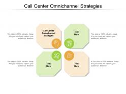 Call center omnichannel strategies ppt powerpoint presentation model cpb